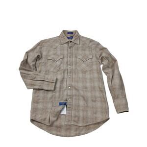 Pendleton Men's Blue Canyon Wool Western Shirt Men's Small Pearl Snap